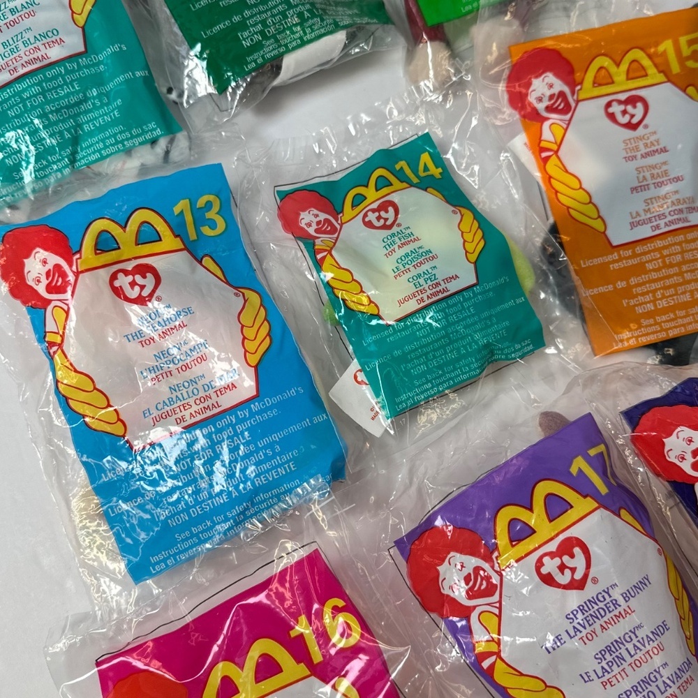 2000 McDonald’s Ty Teenie Beanie Babies COMPLETE SET 1–18 Sealed NIP
